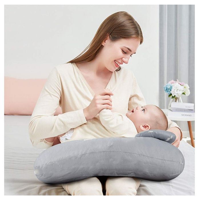Cuscino Ciambella Gravidanza Allattamento Sfoderabile 100 % Cotone Neonato  Baby