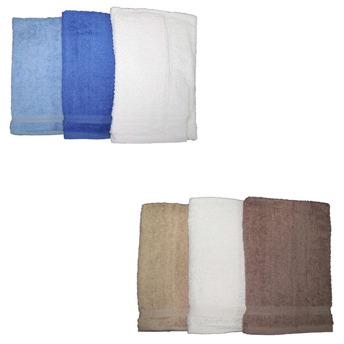 Set Confezione Asciugamani Spugna Cotone 9 Pezzi Tutto Decoro Vari Colori